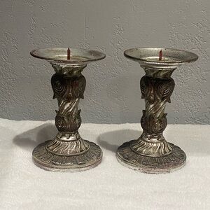 Metal Ornate Candle Holders